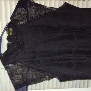 Angel Eye London Black Lace Short Dress Size Small